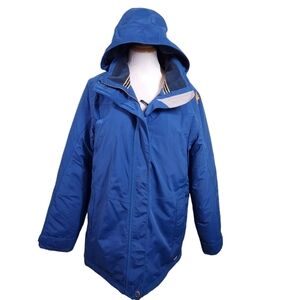 Lands End Parka Coat Blue, sz L